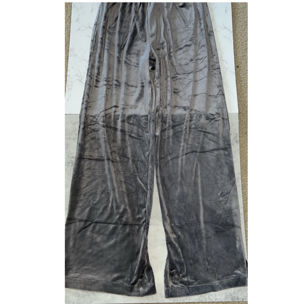 NWT Fashion Nova Gray Velour Tracksuit - Picture 6 of 7